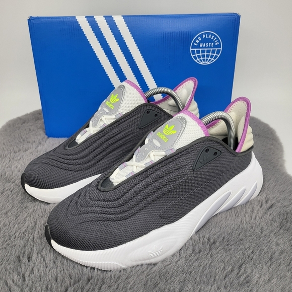 New Adidas adiFOM SLTN 'Grey Pulse Lilac' Women's Running Shoes Size 6.5 - Picture 1 of 7